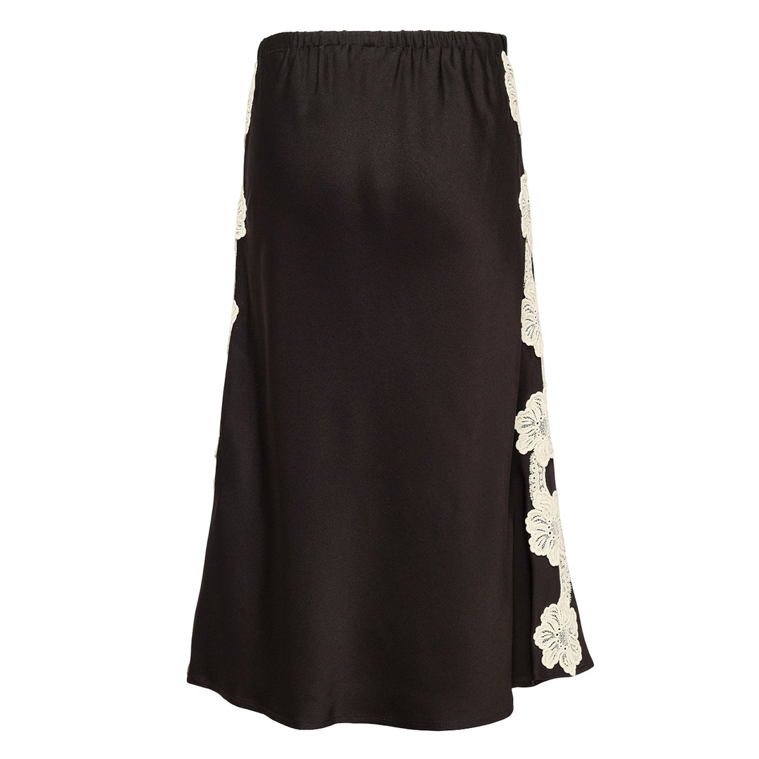 Elastic Waistband Slip Skirt