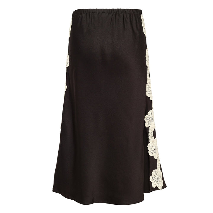 Elastic Waistband Slip Skirt
