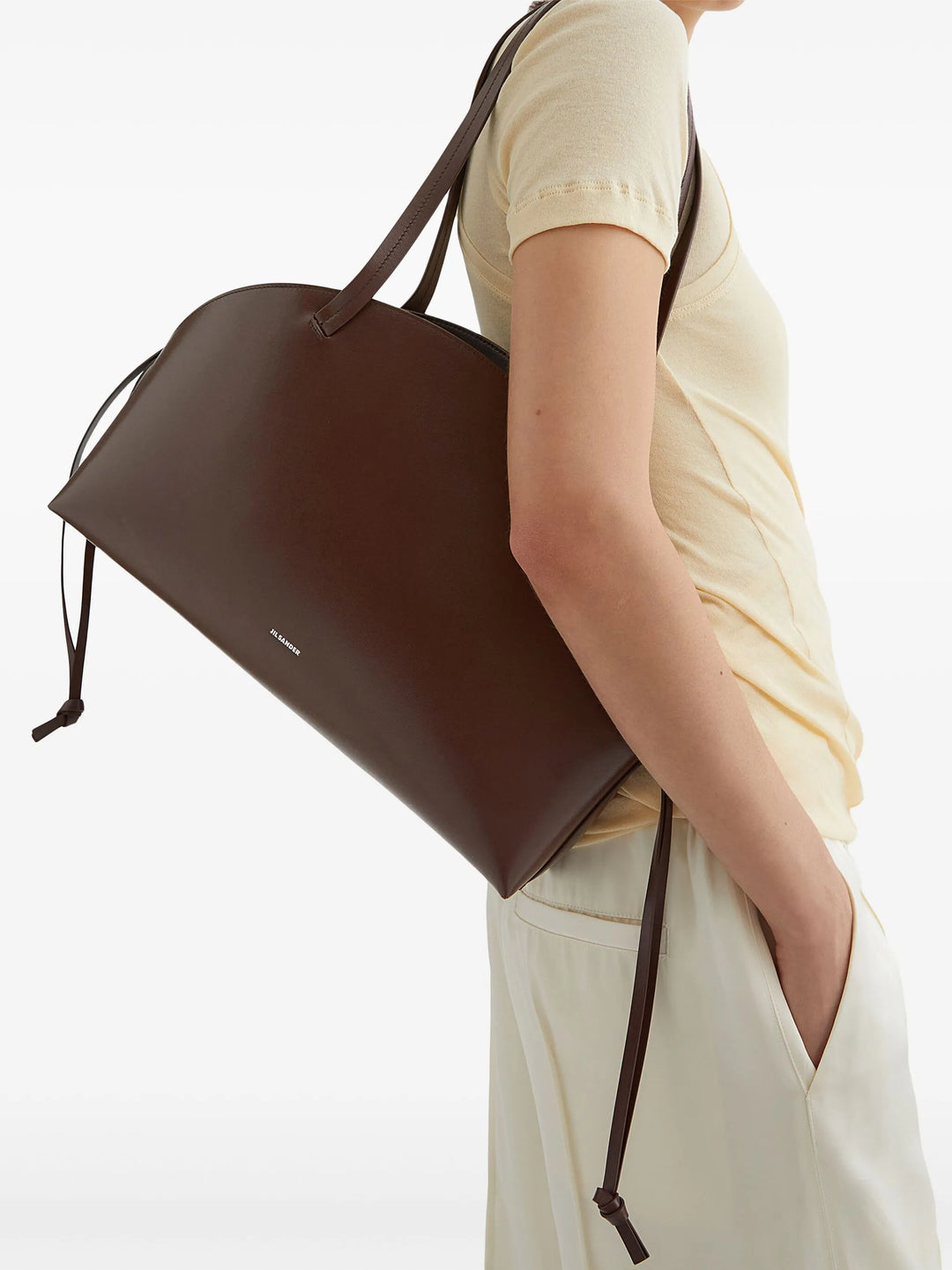 Curve Shoulder Bag In Palmellato Leather