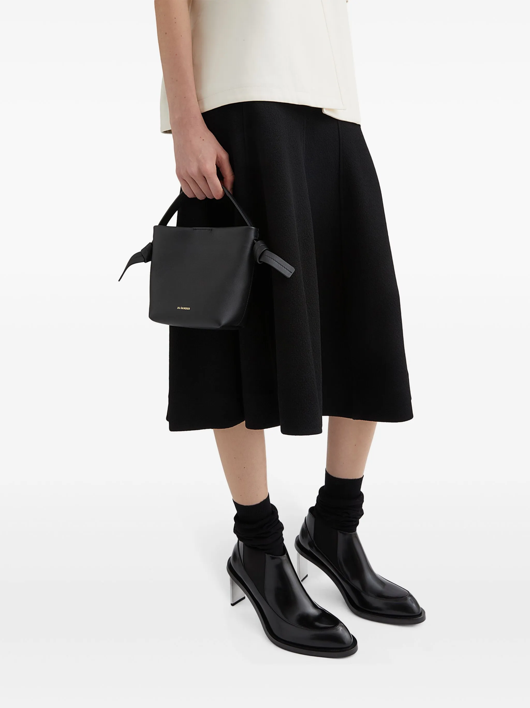 Knot Hobo Mini R-Calf với túi đeo chéo bằng vải canvas