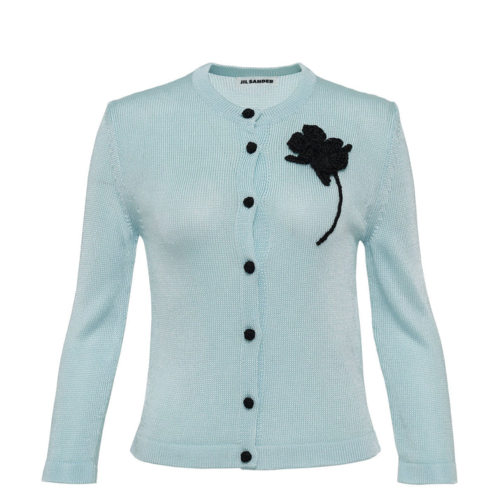 Cardigans Viscose Flower Knit