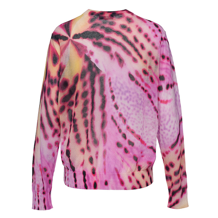 Orchid Print Knit Top