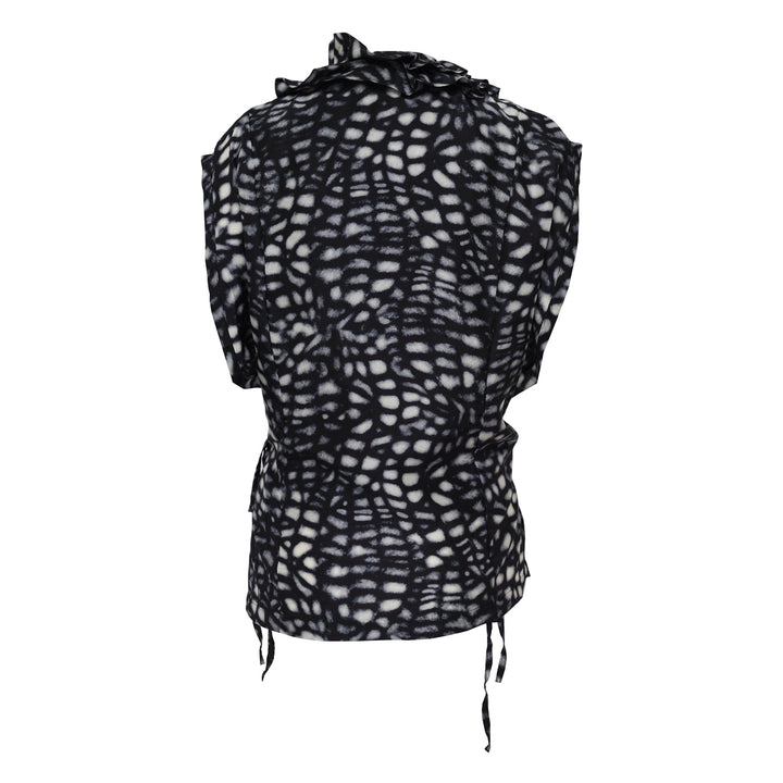 Sleeveless Wrap Blouse