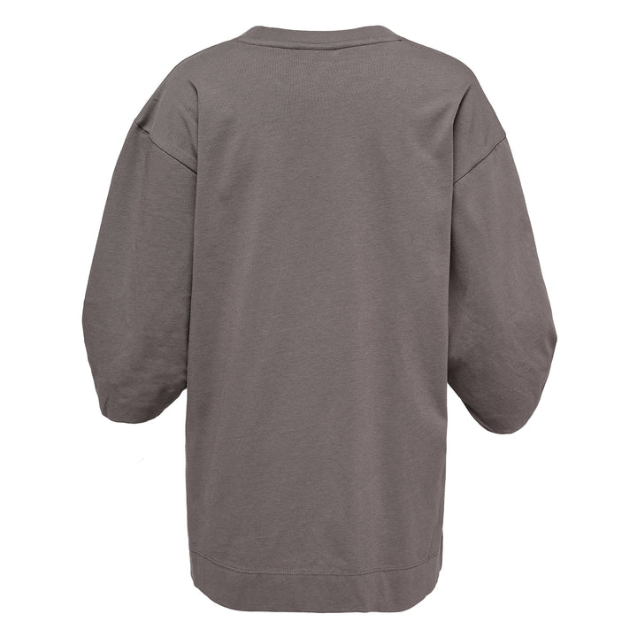 Loose T-Shirt With Pleated Sleeves