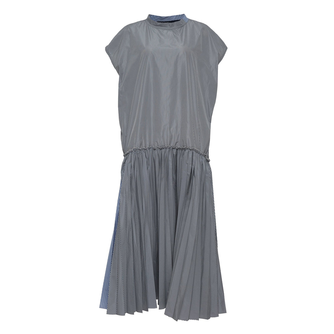 Đầm Mix Vui Vẻ Cổ Tay Ngắn, Eo Thả