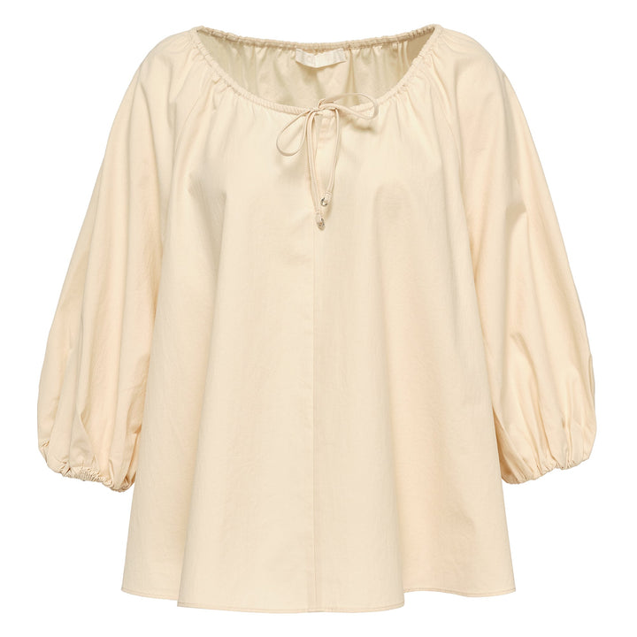 Tumbled Cotton Flare Top