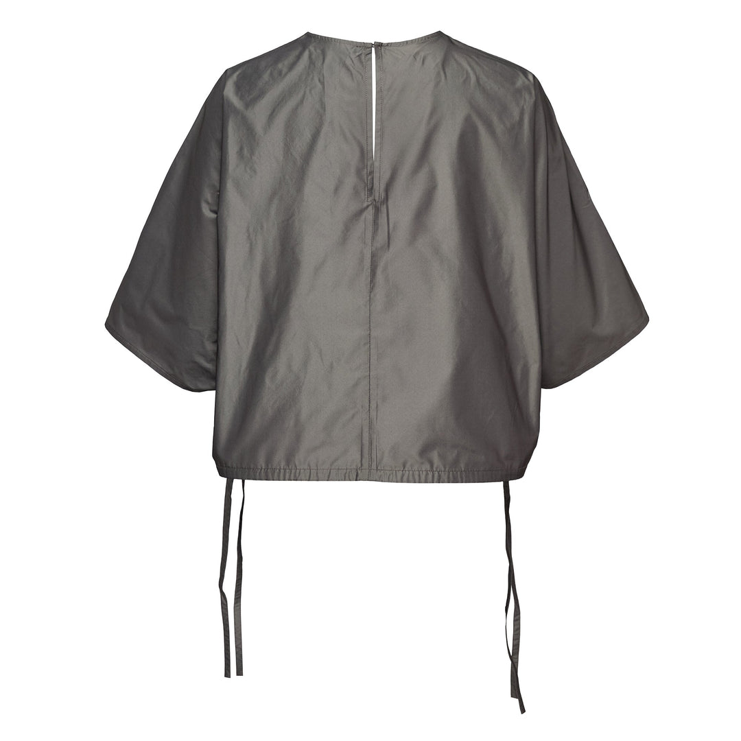 Poly Chambray Taffeta Batwing Top