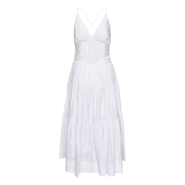 Wrinkle Free Cotton Tier Dress