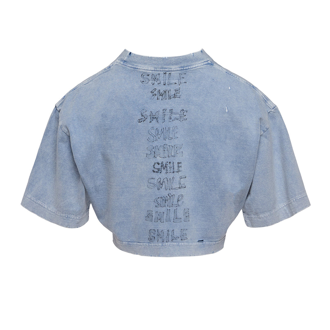 Bleached Cropped Tee