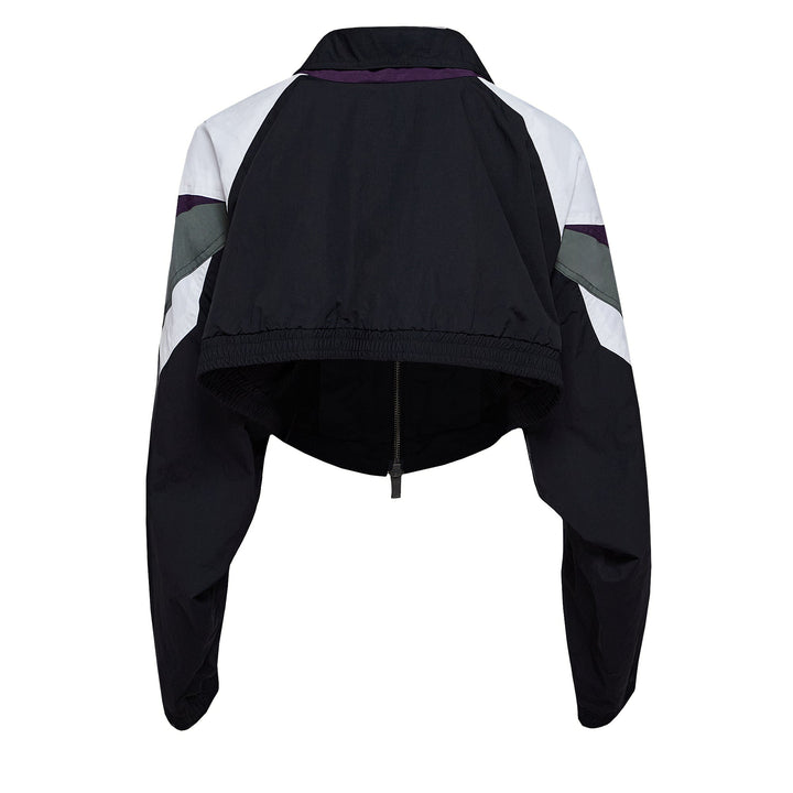 Cropped Nylon Track Jacket