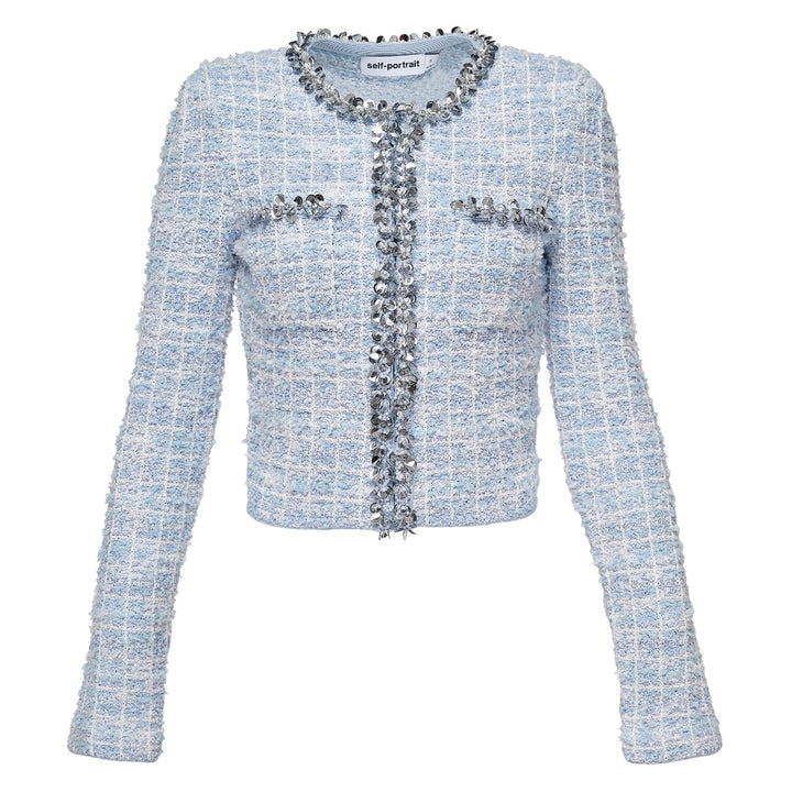 Blue Check Cardigan