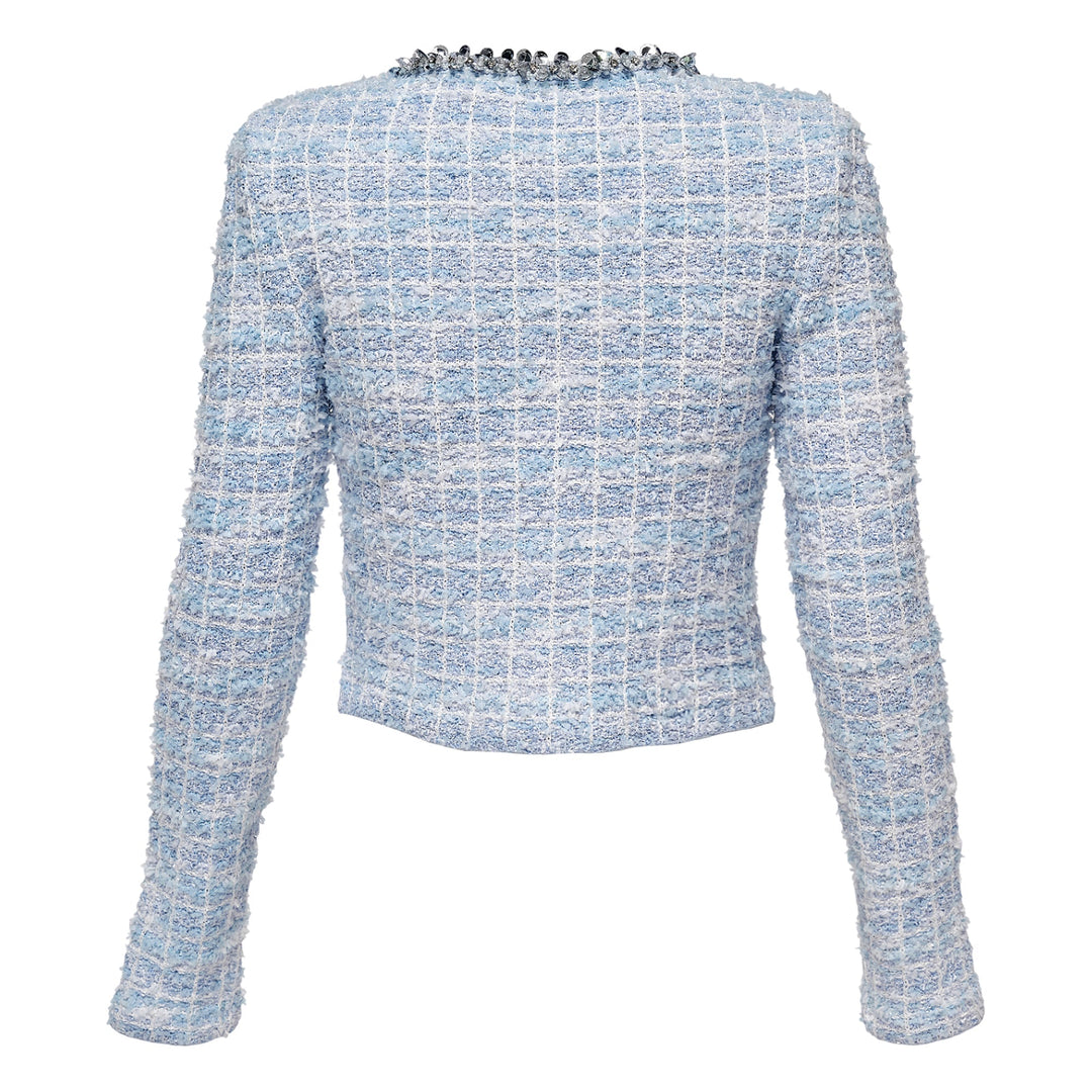 Blue Check Cardigan
