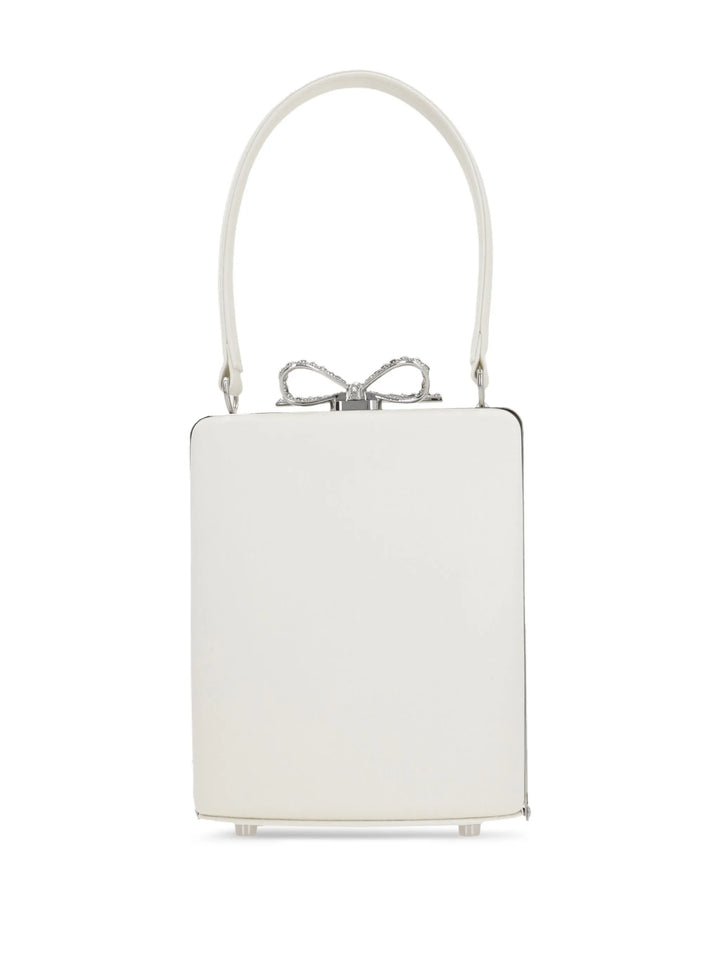 Champagne Satin Mini Bow Bag