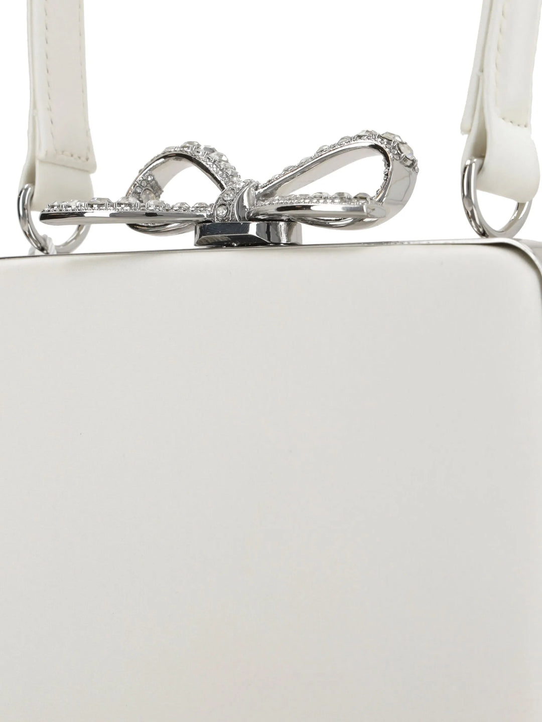 Champagne Satin Mini Bow Bag
