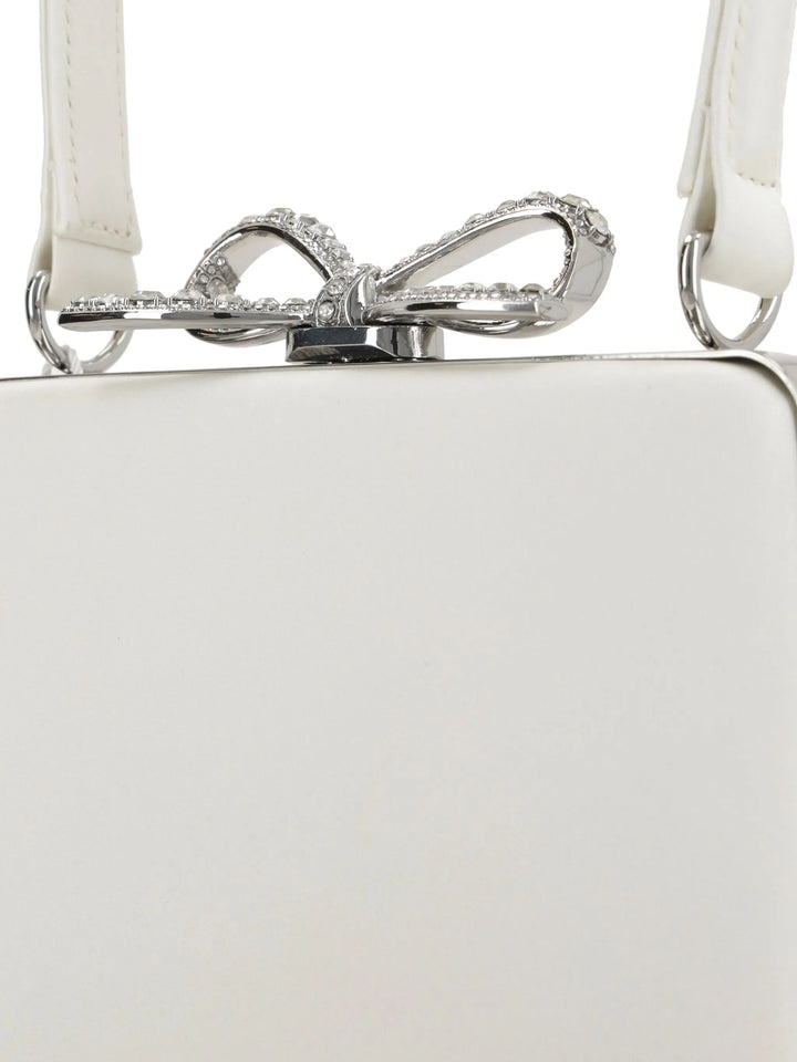 Champagne Satin Mini Bow Bag