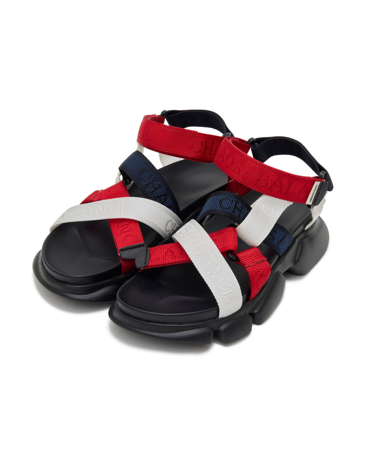 Two Tone Strap Sandals