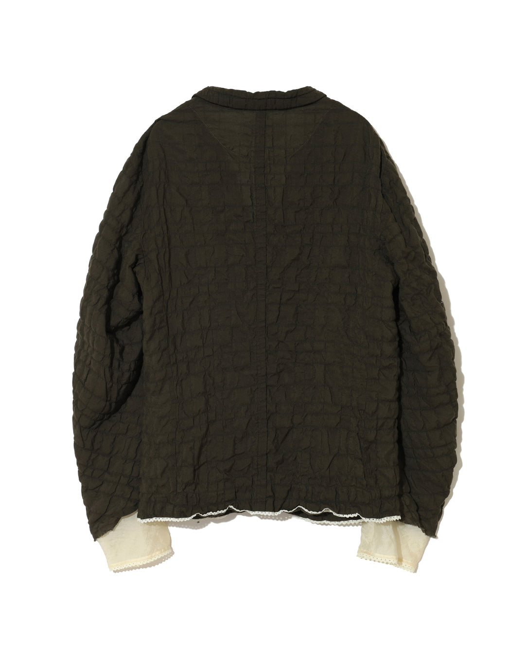 Multicolour Button Crinkled Jacket