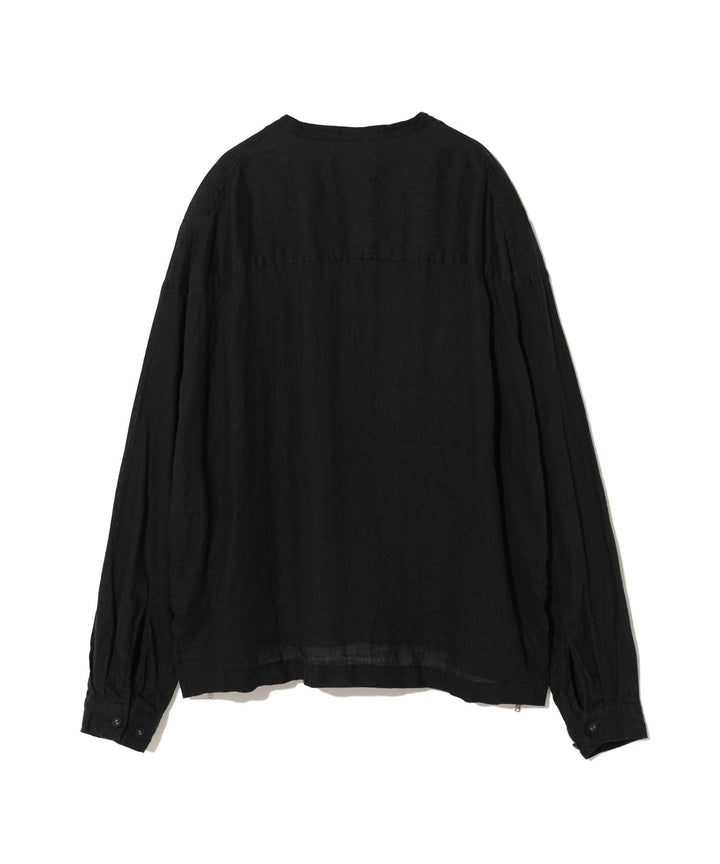 Zip-Detailed Long Sleeve Shirt