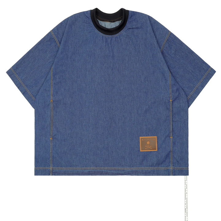 Short Sleeve Pullover Denim Shirt