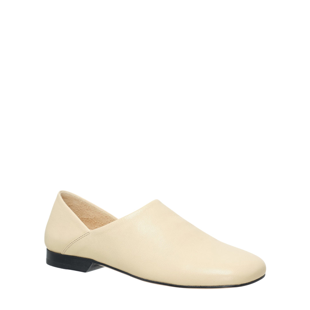 Leather Slip-On Flat Shoes