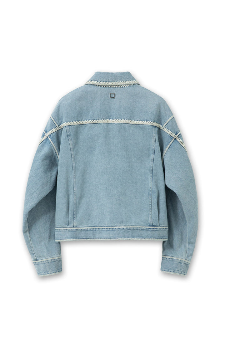 コントラストエッジデニムジャケット
