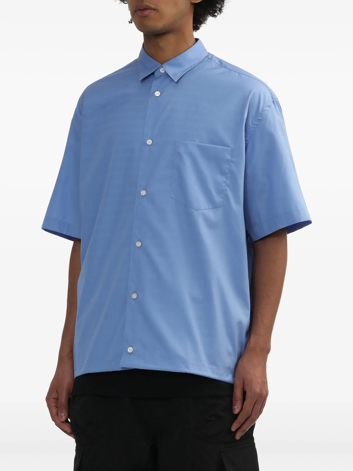 Cotton Broad Short Sleeve Shirt