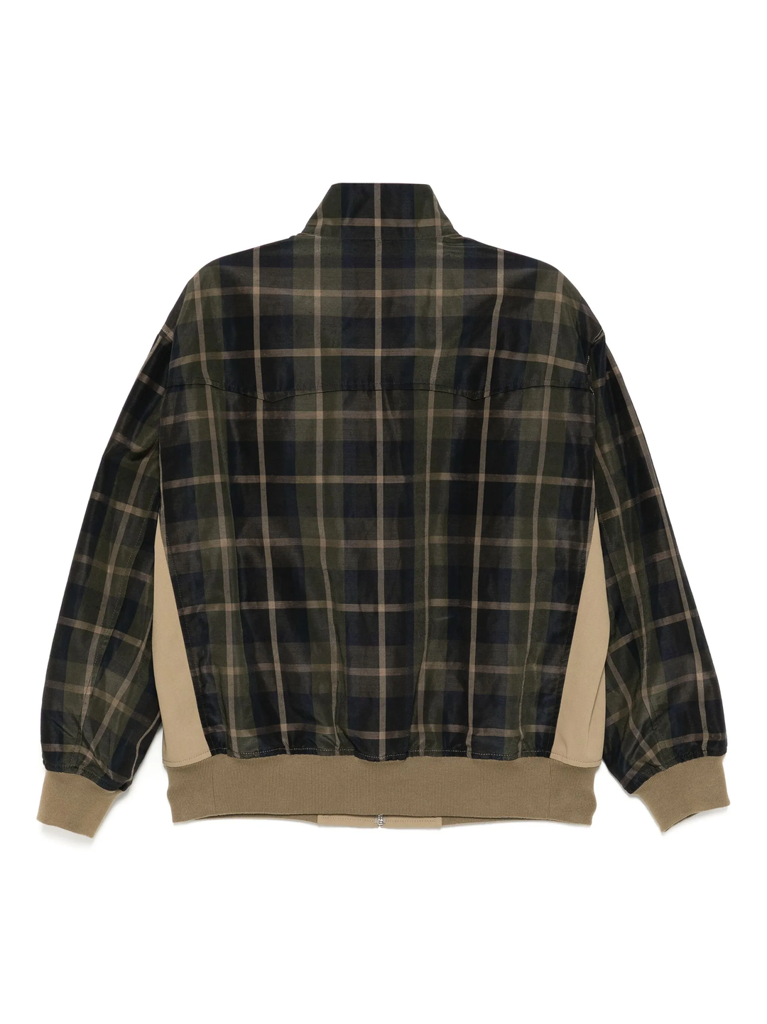 Áo khoác Blouson Kiểm tra Thời tiết Polyester Ramie