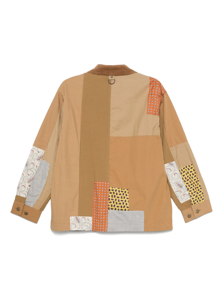 Satin X Multi Fabrics Mix Jacket
