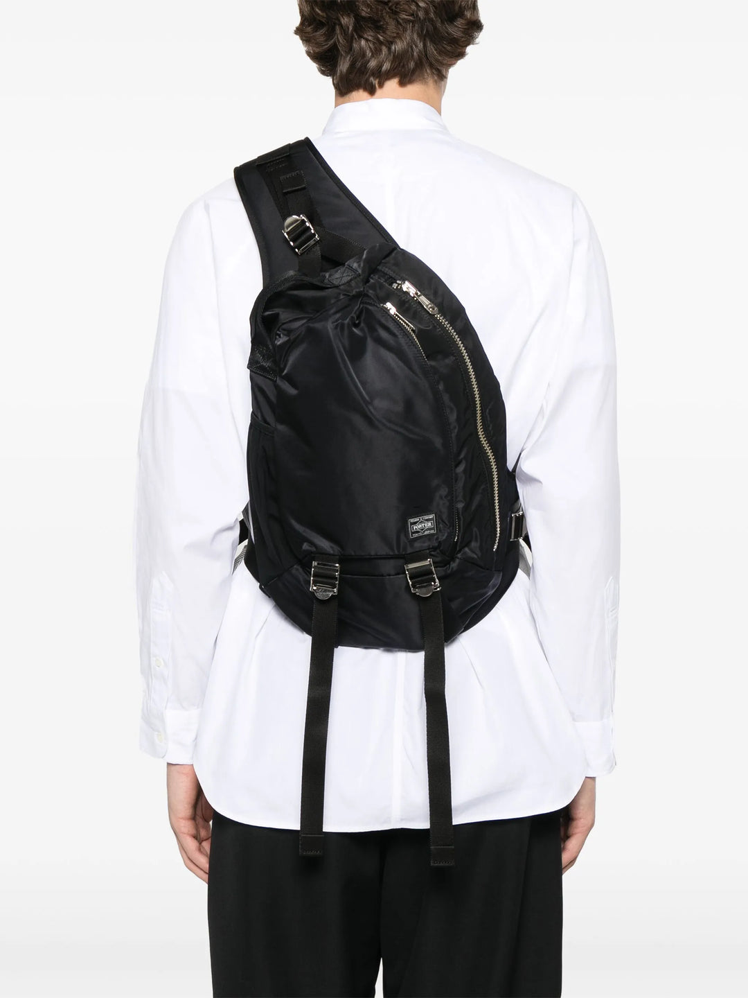 Nylon Twill Porter Single Crossbody