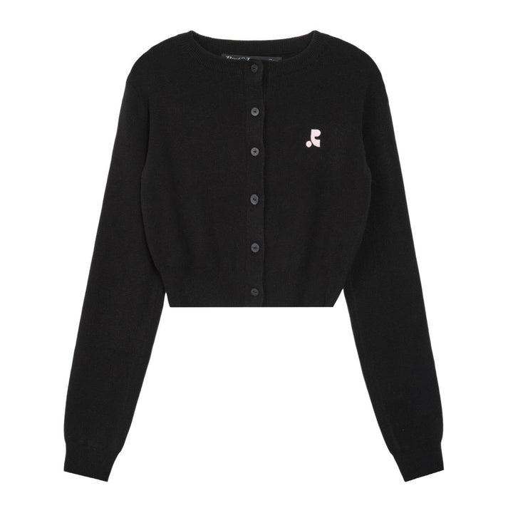 Cropped Knit Cardigan