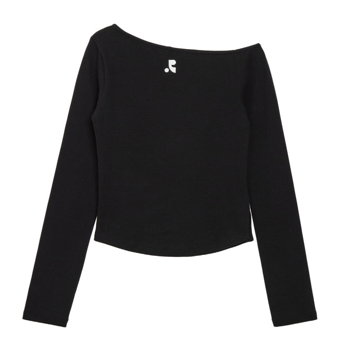 One Shoulder Long Sleeve Top