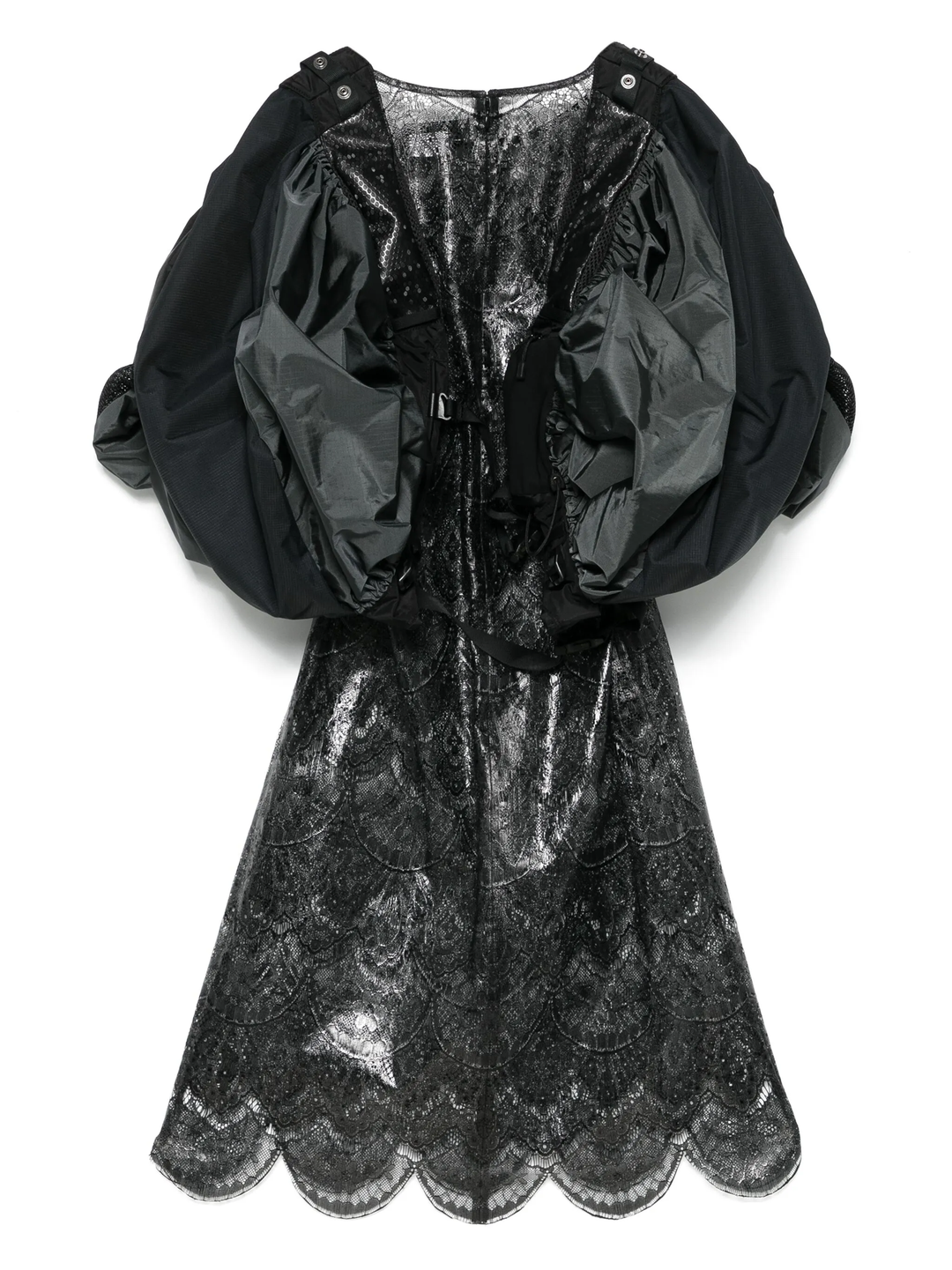 Polyester Scalloped Lace One Piece