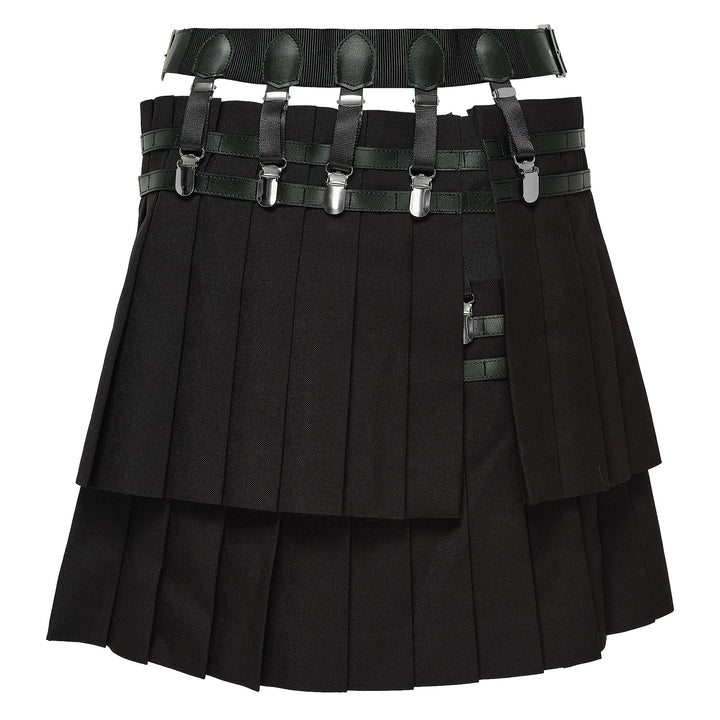 Wool Polyester Mini Skirt