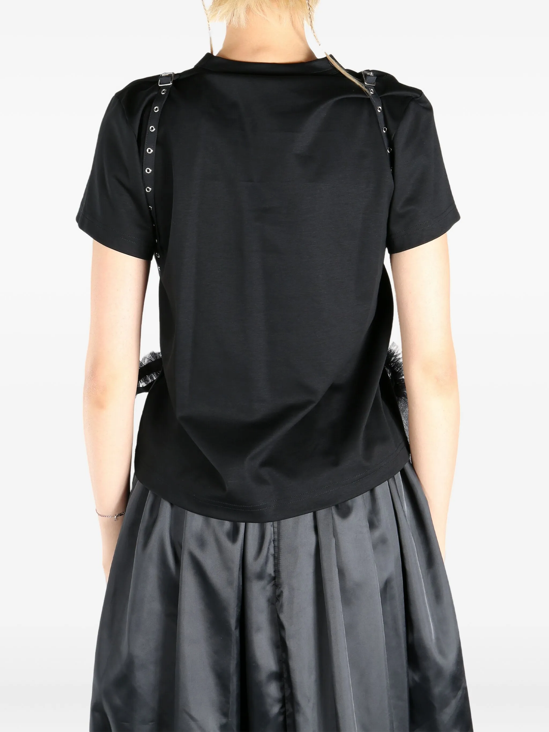 Cotton Ponte X Tulle T-Shirt
