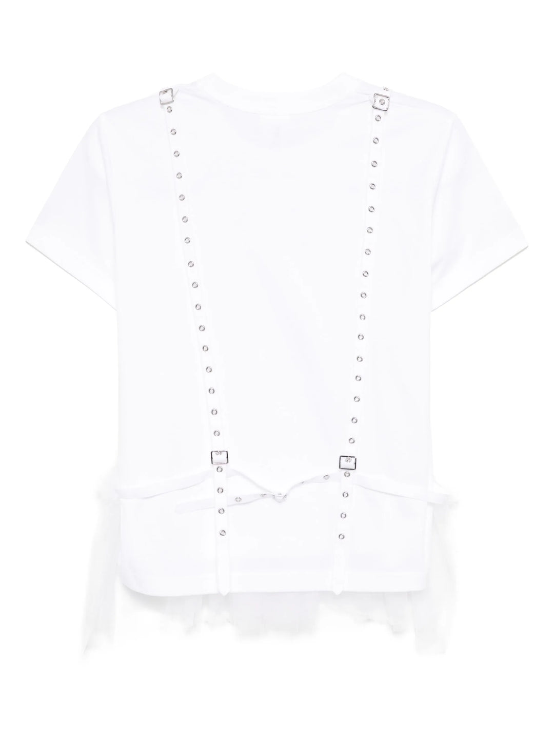 Cotton Ponte X Tulle T-Shirt