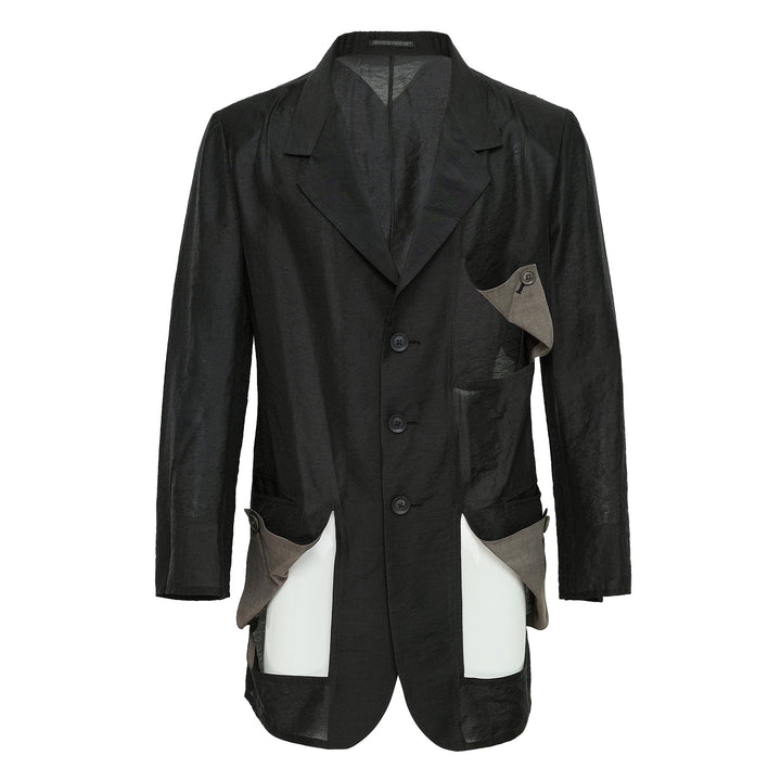 Diagonal Button Jacket