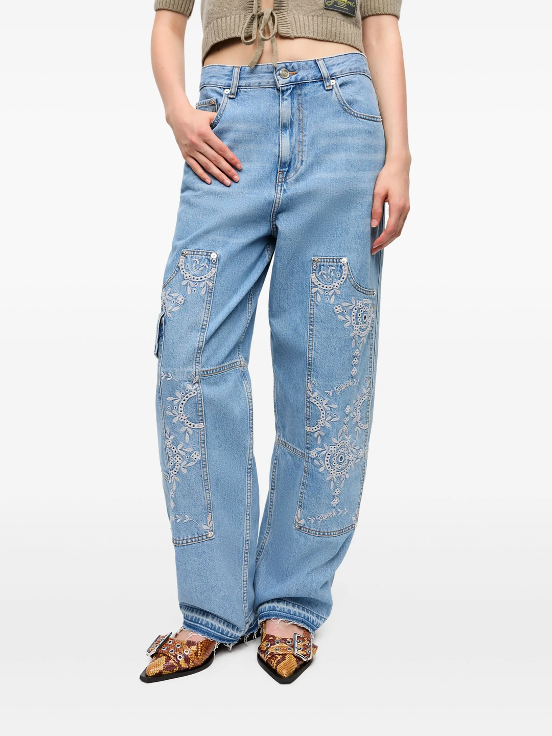 Broderie Anglaise Carpenter Jeans