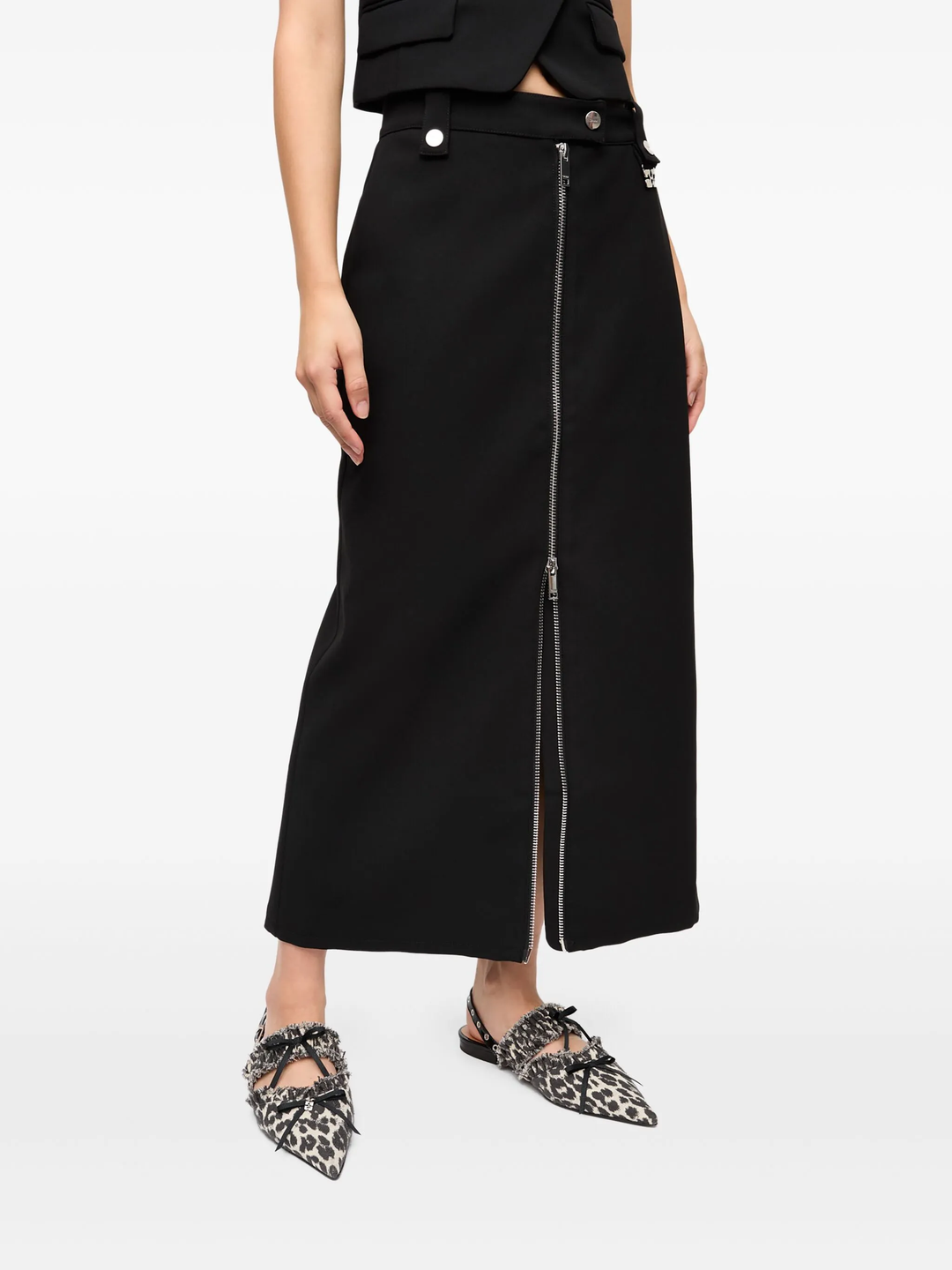 Bonded Crepe Long Skirt