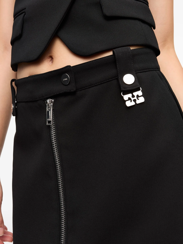 Bonded Crepe Long Skirt