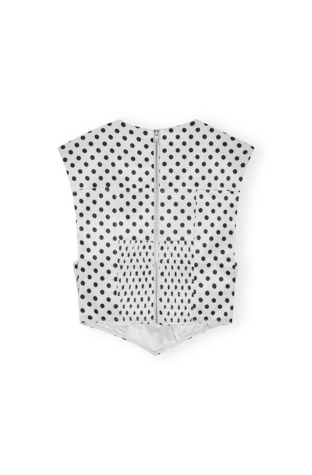 Printed Double Satin Corset Blouse