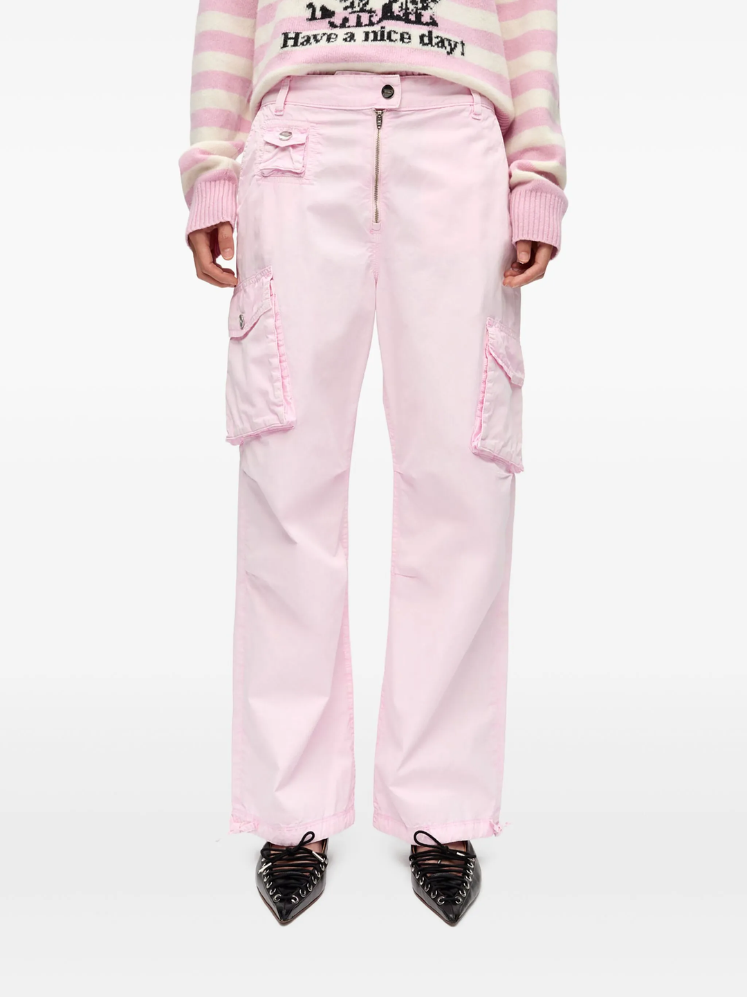 Washed Cotton Twill Pants