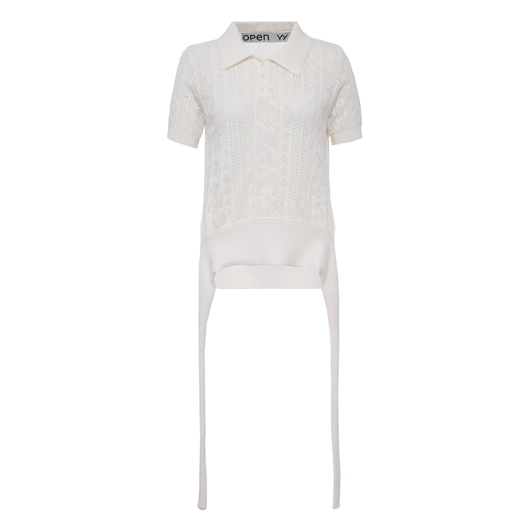 YY Jacquard Knit Polo Shirt