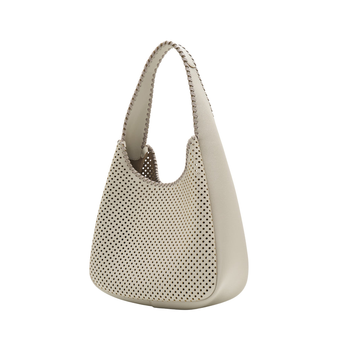 Logo Small Hobo Tote Perforate