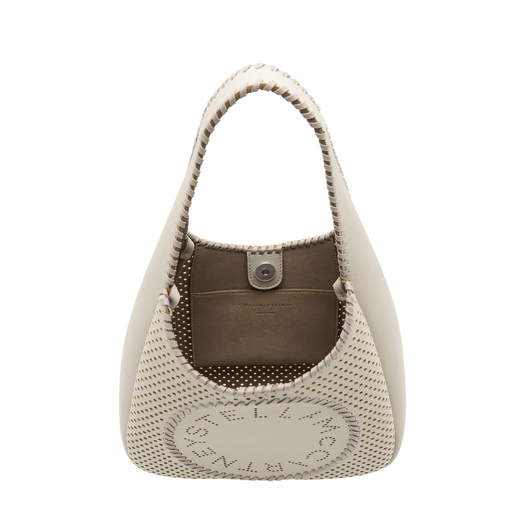 Logo Small Hobo Tote Perforate