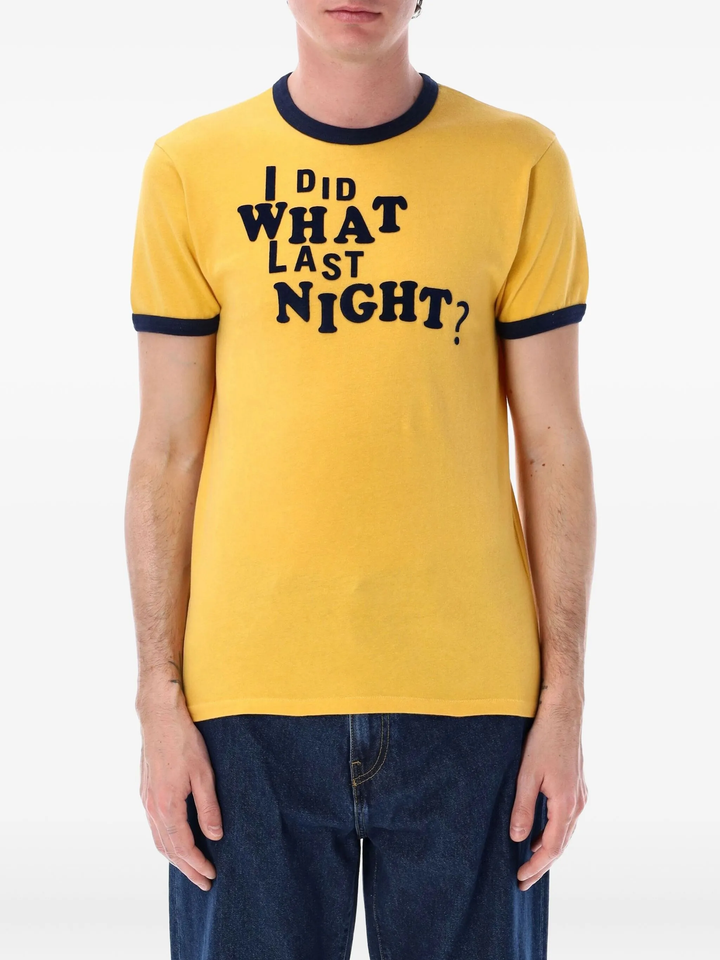 Unisex I Did What Last Night Ringer T-Shirt