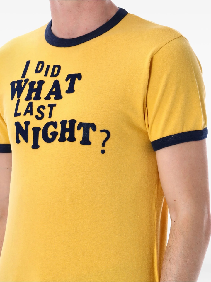 Unisex I Did What Last Night Ringer T-Shirt