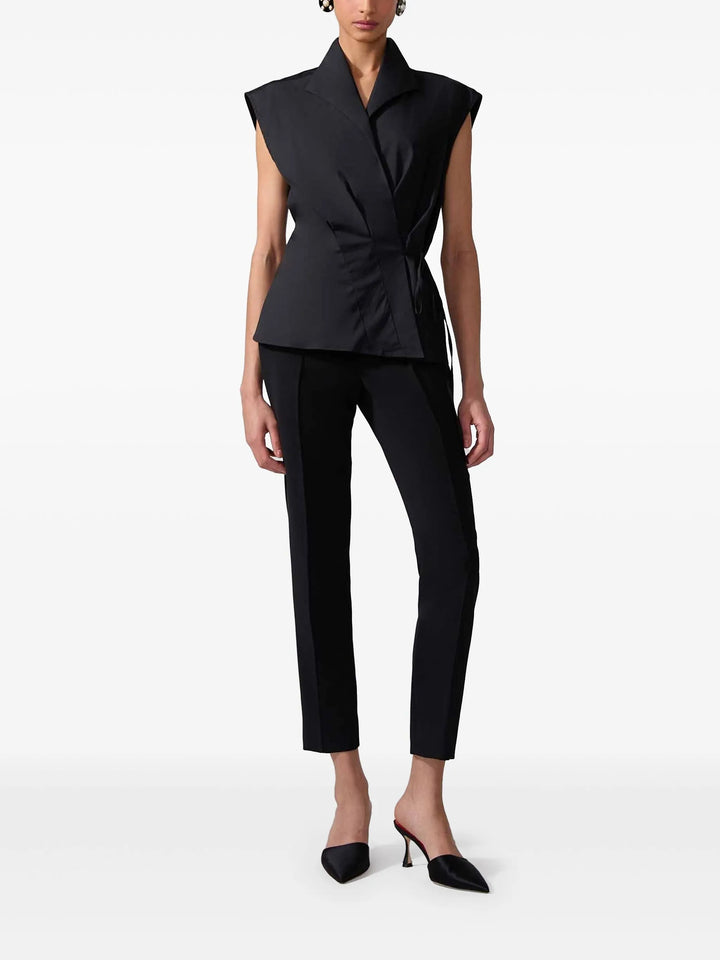 Sleeveless Wrap Top
