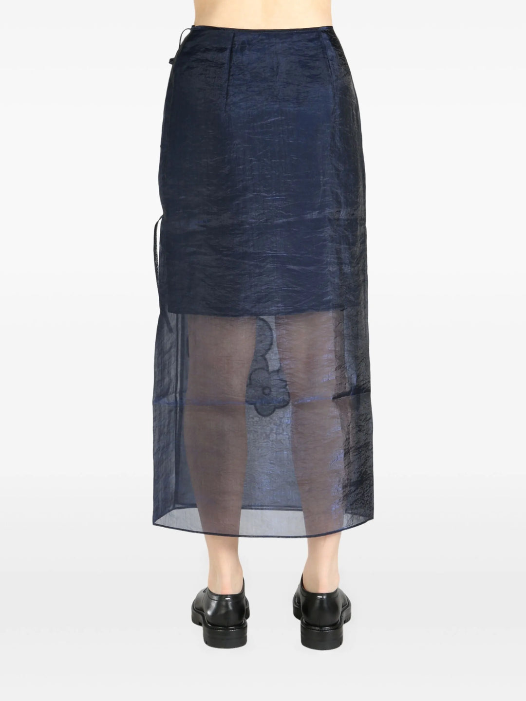 April Skirt Liquid Myrtia Navy Skirt