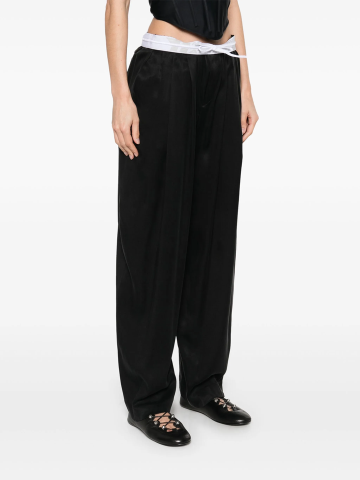 Pre-Styled Trouser With Turn-Down Waistband