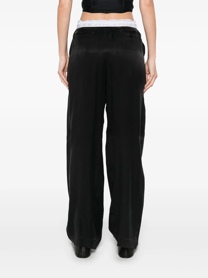 Pre-Styled Trouser With Turn-Down Waistband